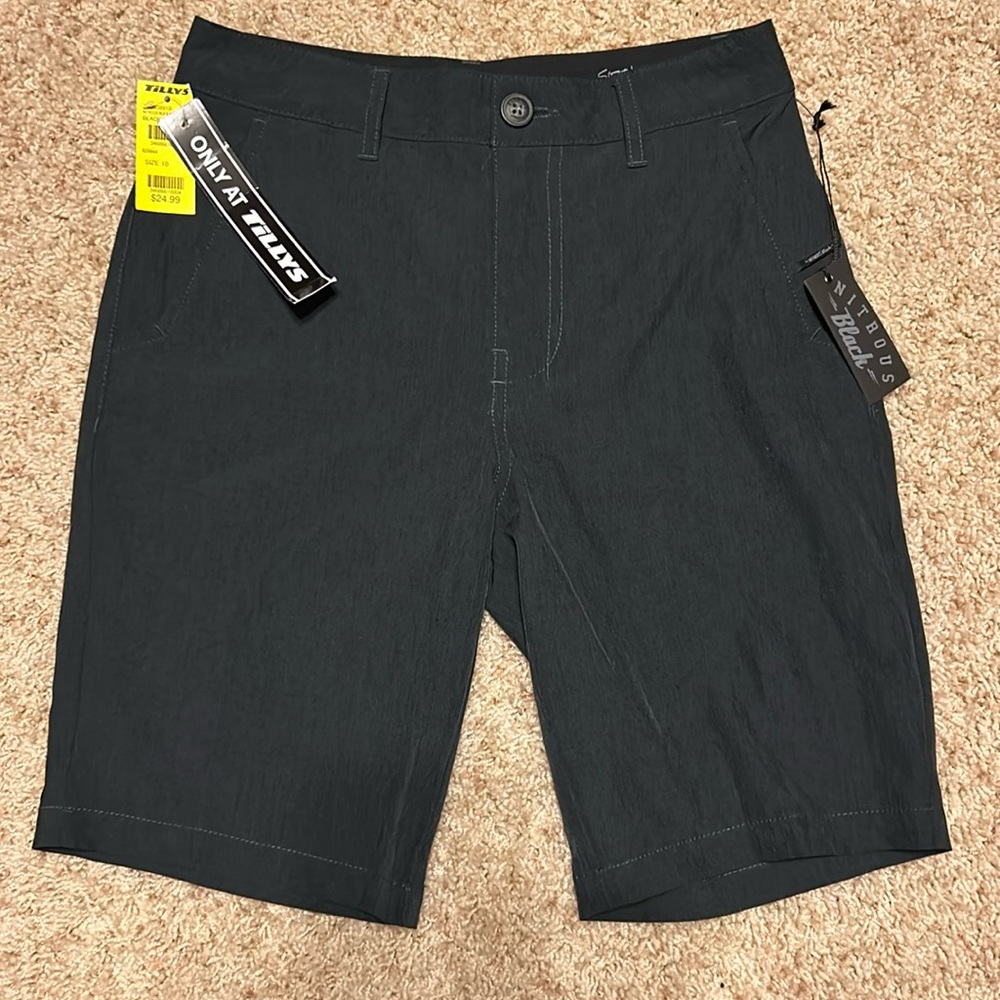 NWT Nitrous Black boys shorts
